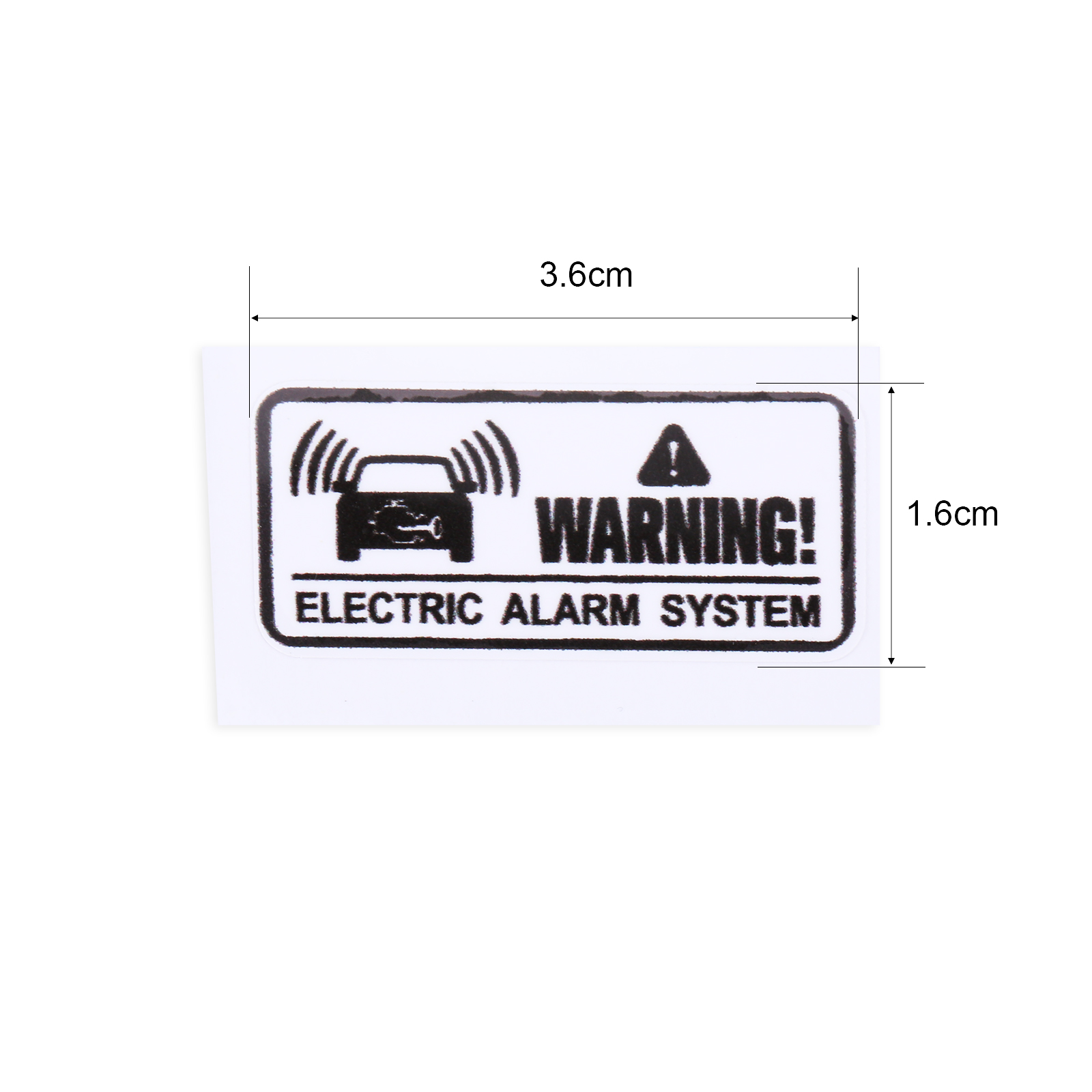 Waterproof Warning Alarm System Sticker Do Not Touch Security System 2025 Anti Theft Motor Car Window Whole new Body Decals 3.6x1.6cm - view 4