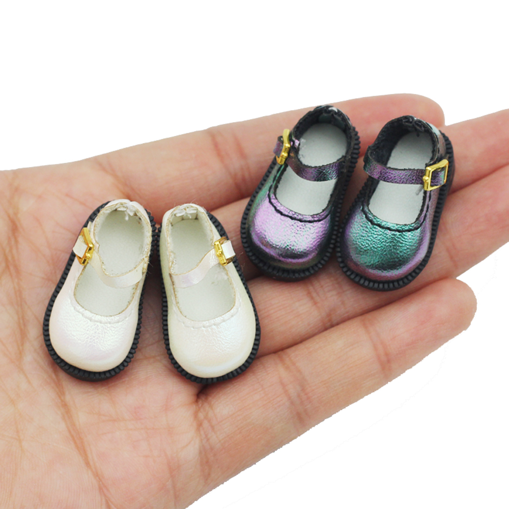 Small 1/6BJD Shoes PU Leather Shoes For OB24,OB22.Big Fish Body, Fat Fish Body,1/8 BJD,3 .2 X 1.6cm Doll Shoes Accessories