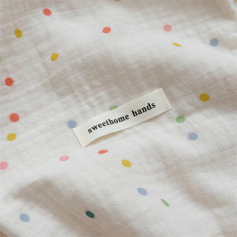 Color Dot Baby Blankets Newborn new Musselin Bluse Pillow Baby 2025 Muslin Blankets Bedding Cover Nap New Born Receiving Swaddle