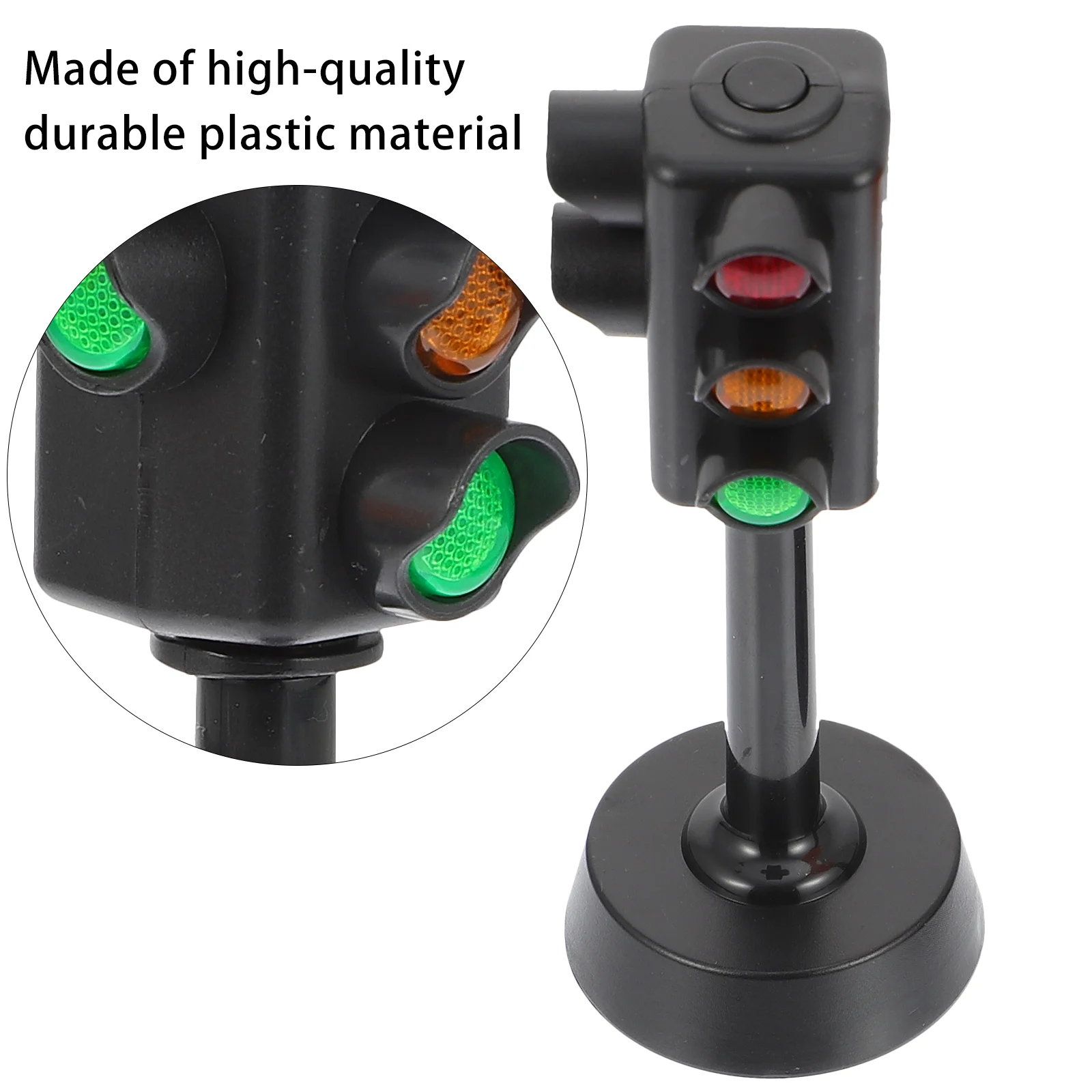 2Pcs Kids Traffic Signs Road Light Block Mini Traffic Signal Light Model Toy