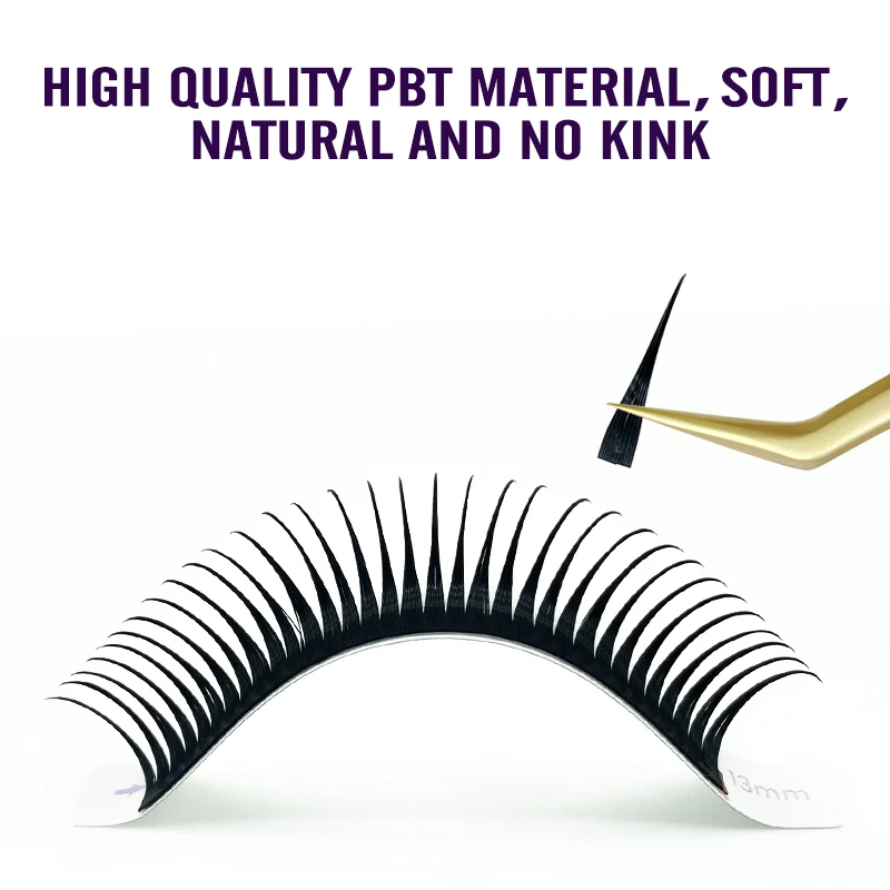 Wet Lashes Cosplay Eyelash Extensions 0.07mm Mink Spikes Lashes Manga new 2025 Wispy Premade Russian A Shape Natural Eyelashes