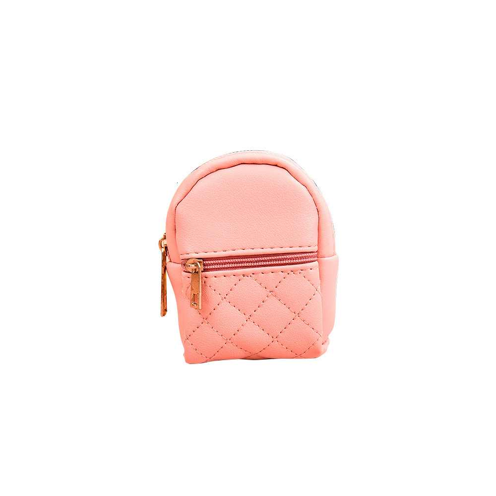 New designer PU coin purse mini cute backpack key data cable lipstick storage bag