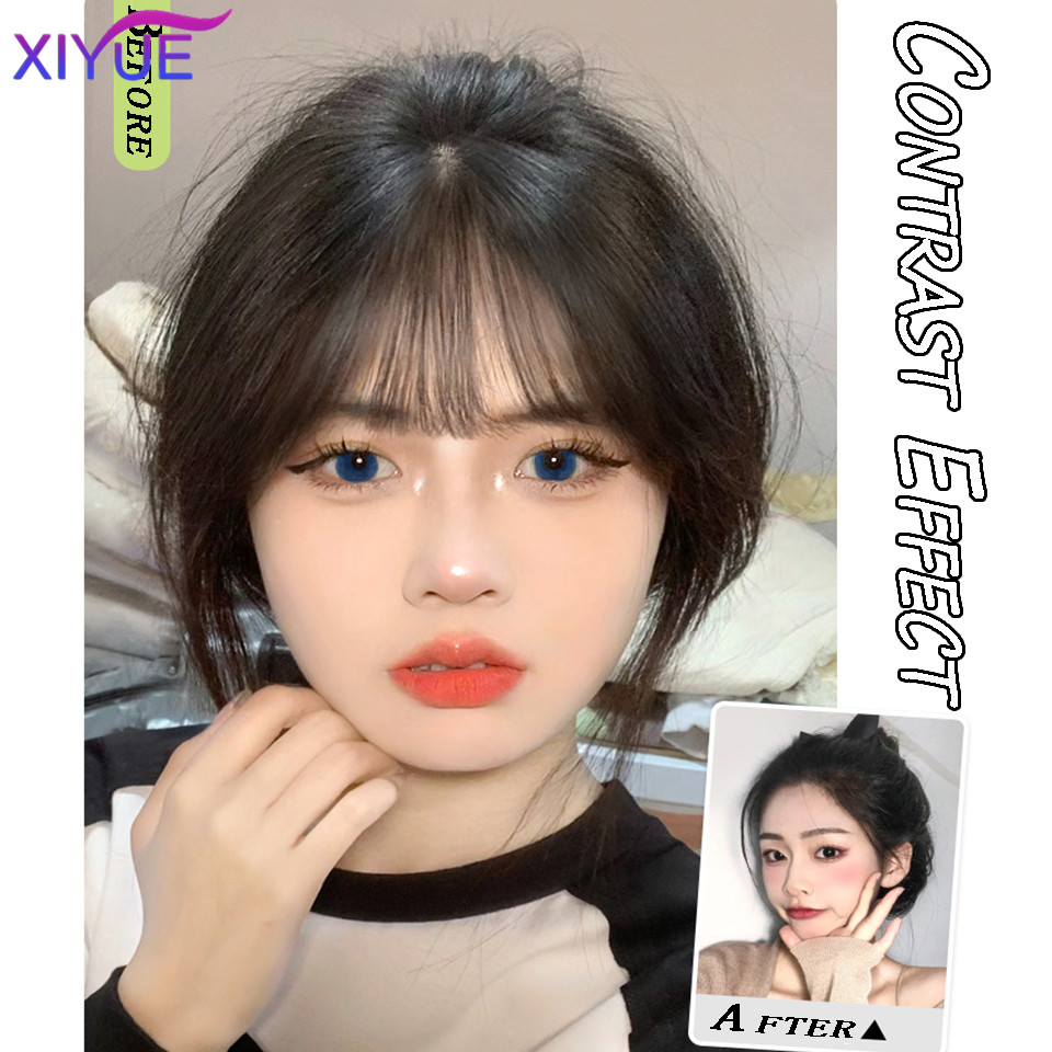 XIYUE Fake bangs 3D French bangs wig Women's natural forehead whitening hair enhancement head curtain eight character air bangs