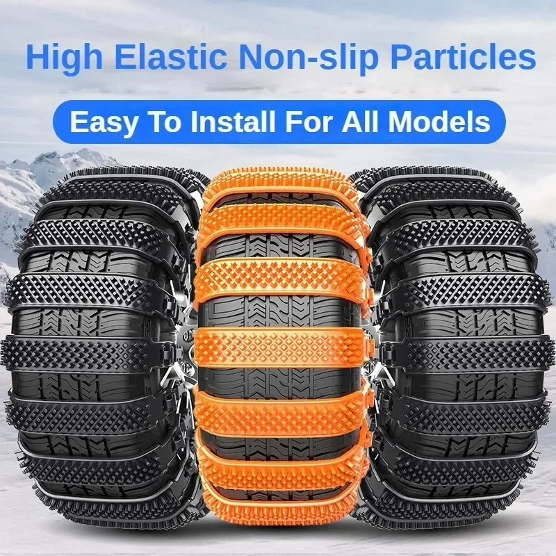 2/8Pcs Snow Auto Tire Wheels Anti Skid Chains For Truck SUV Winter Outdoo Car Tires Accessories