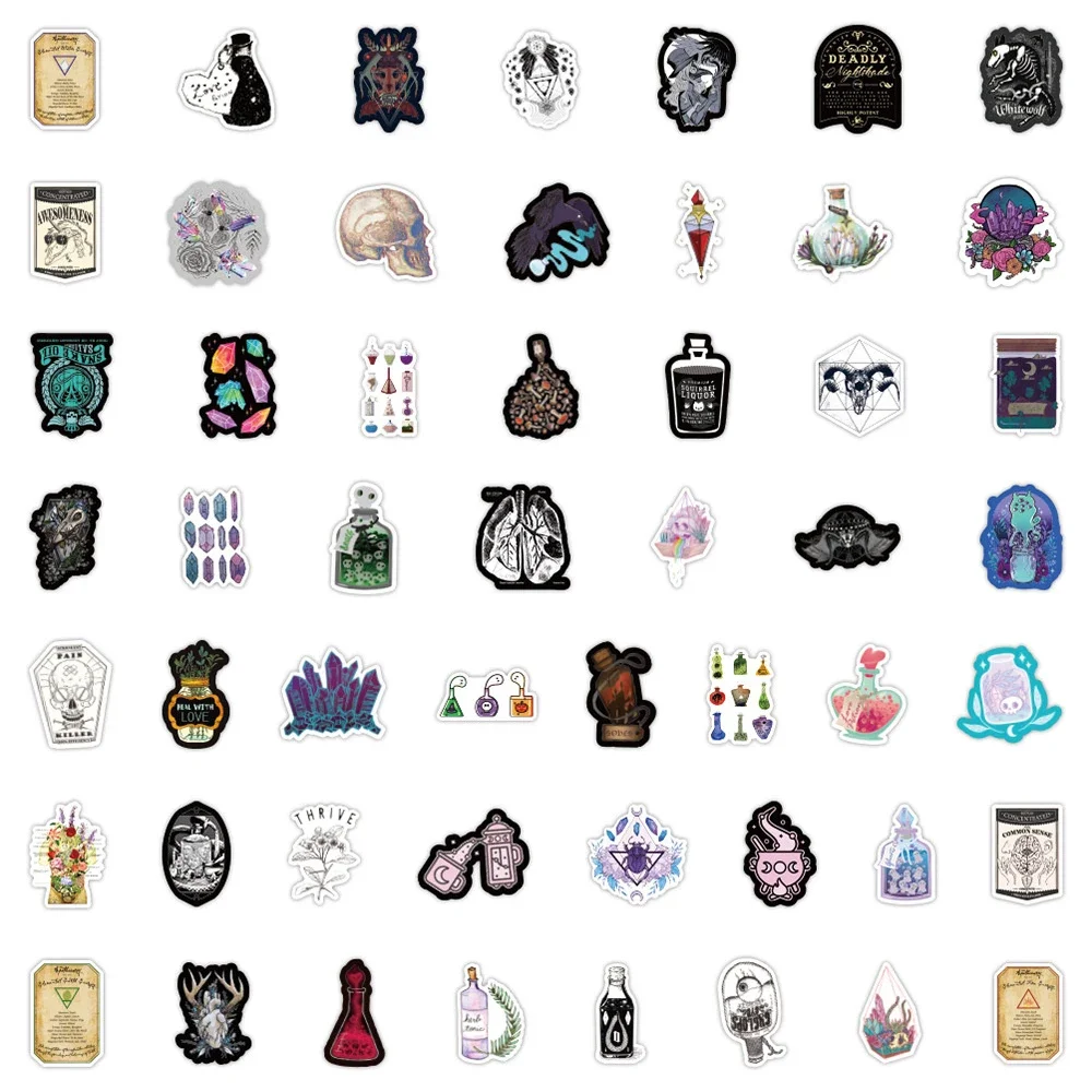 10/30/50PCS Apothecary Witch Apothecary Graffiti Sticker Luggage Waterproof Laptop Skateboard Decorative Toy Sticker Wholesale