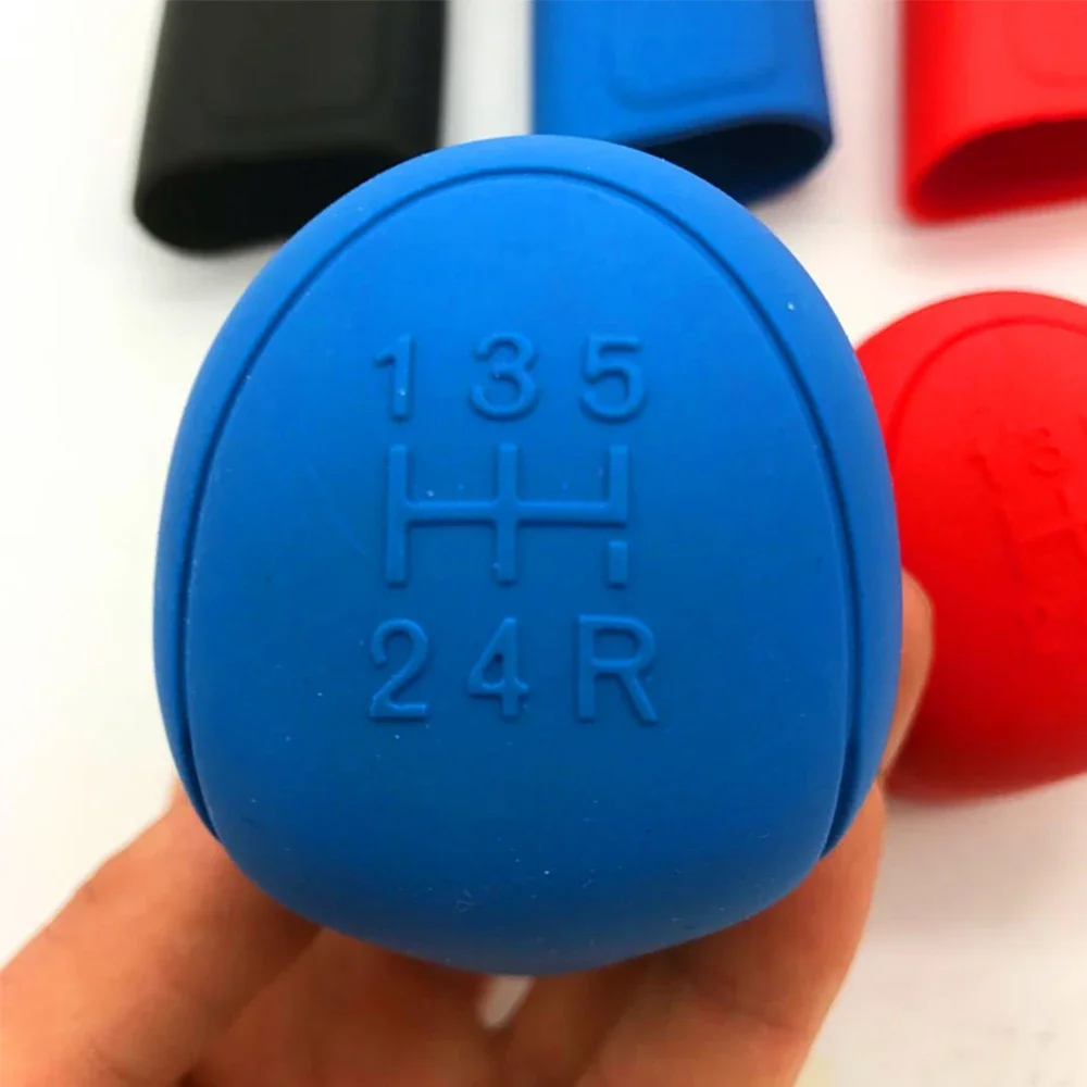 Car Universal Auto Manual Silicone Shift Glove Gear Head Knob Cover Handbrake Hand Brake Covers Soft Sleeve Case Skin Protector