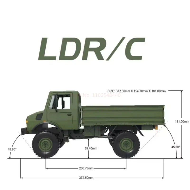 Remote Control Car Truck Vehicle LDR/C LD-P06 Cross-Country Climbing 1:12 Unimok U1300rc DIY Upgrading And Refitting Model Toy