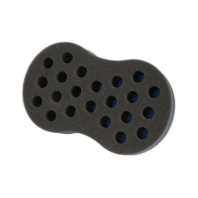 Curly Hair Styling Sponge Brush Double Sided Sponge Brushes Multi-holes Side Braid Twist Hair Curl Wave hair brush for Afico