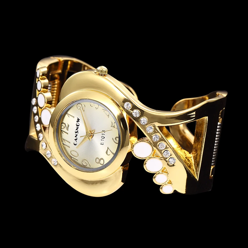 Women Bangle Watches Top Brand Luxury Woman Gold Silver Rhinestone Bracelet Watch Ladies Girls Casual Clock Reloj Mujer