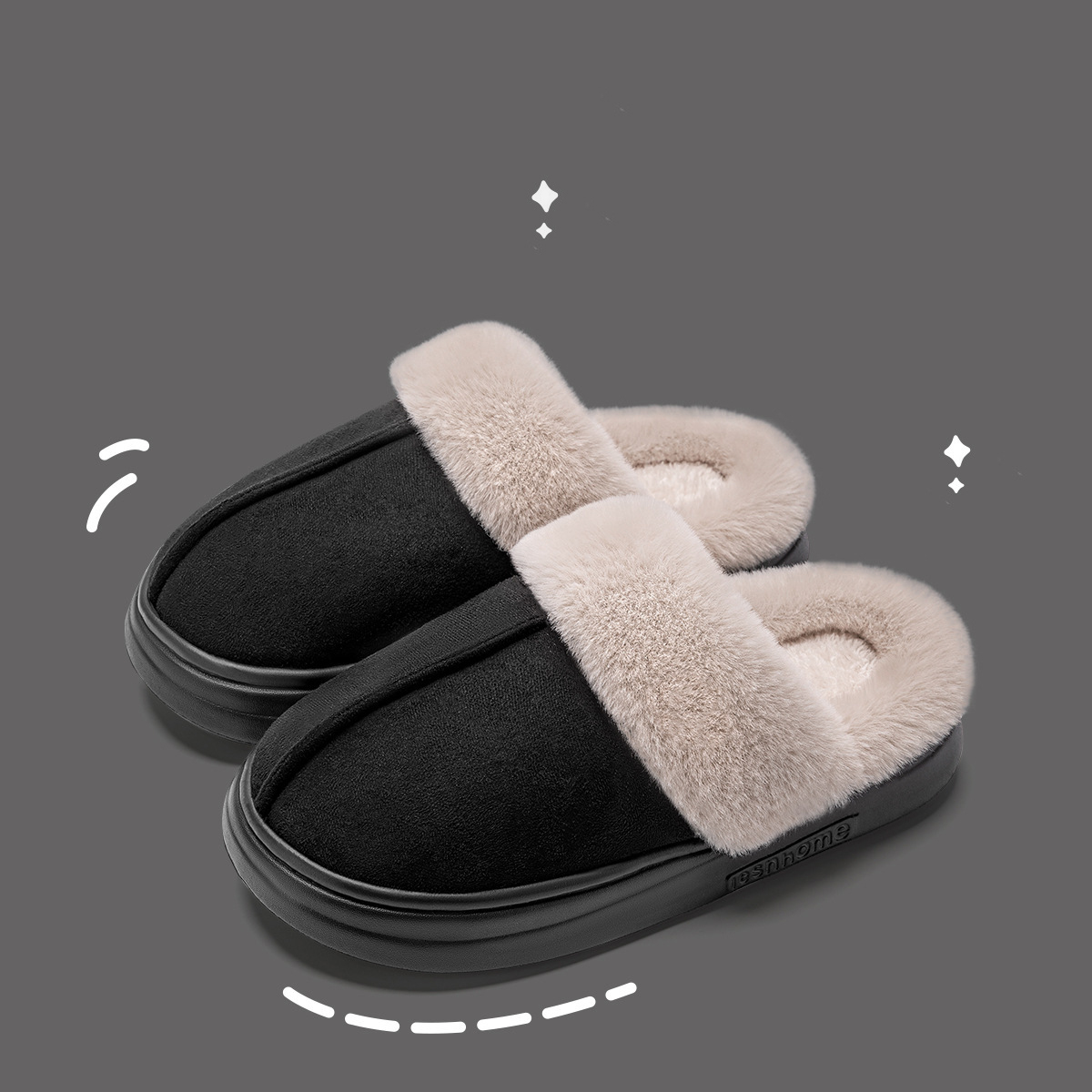 2024 new free shipping Cotton mop designer slippers for womens Suede insulation and thickening black white brown (Size is one size smaller! Order one 