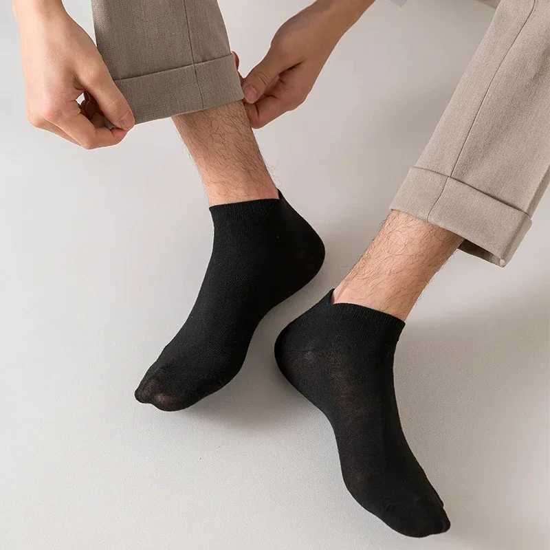10 Pairs Women/Men Boat Invisible Low Cut Silicone Non-slip Summer No-show Ankle Solid Color Casual Breathable LX241102