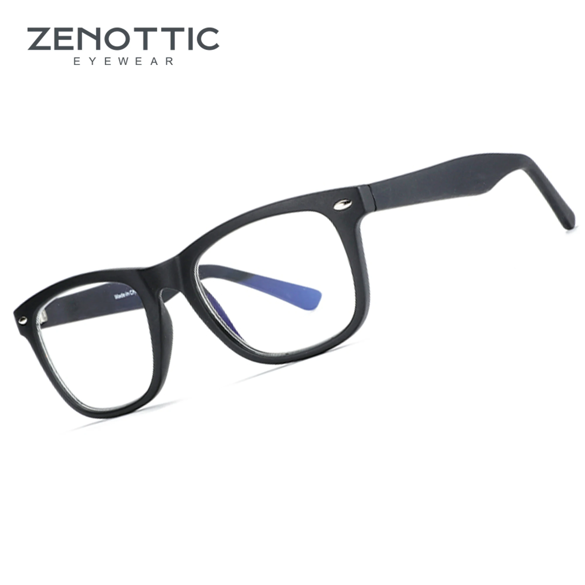 ZENOTTIC Anti Blue Light Blocking Glasses Anti Eye Strain Headache (Sleep Better) Unisex UV400 Transparent Lens Computer Eyewear