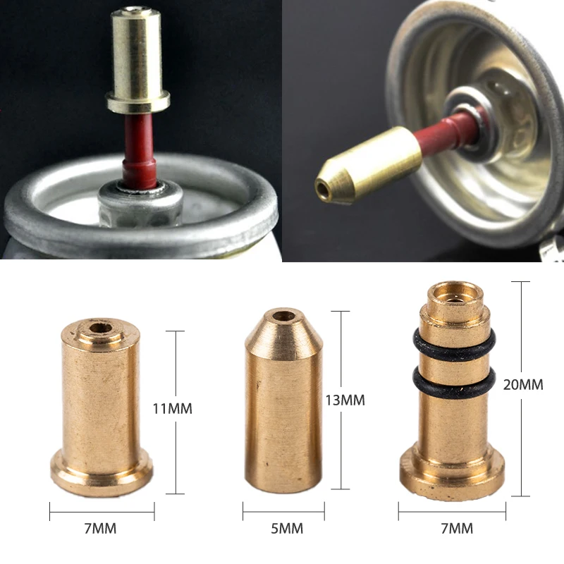 3pcs Reusable Nozzle Refill Butane Gas new Adapter Iatable 2025 Head For Ligne Gas Lighter Gas Filling Refill Butane