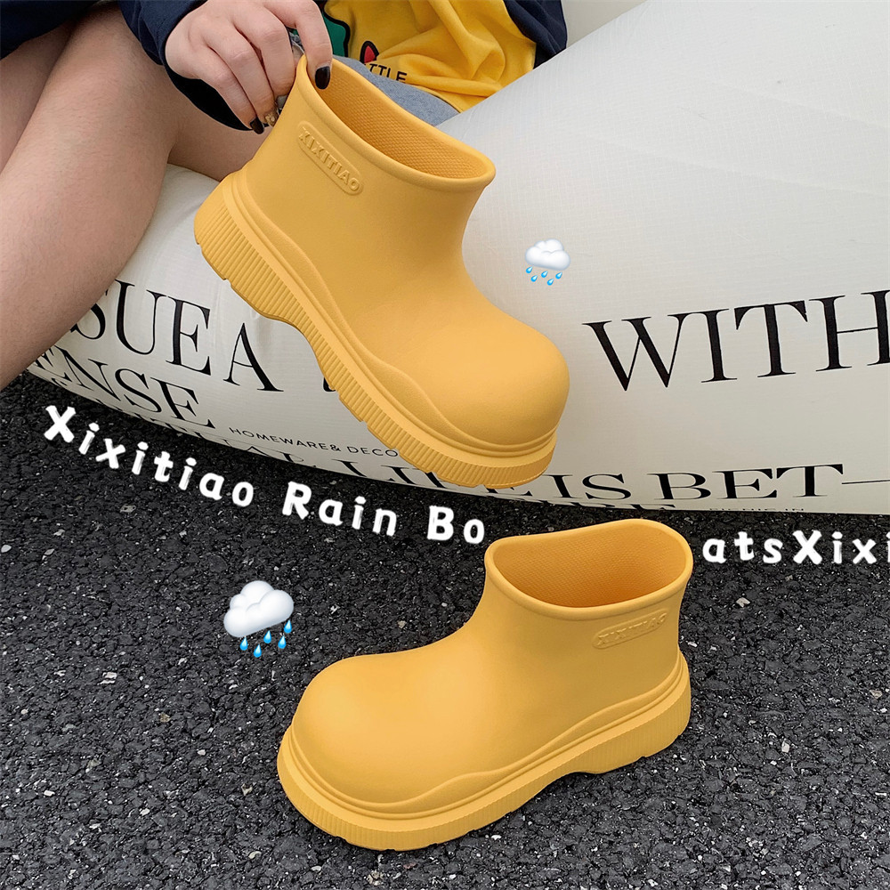 Rain Boots Women Garden Galoshes Waterproof Rubber Boot Female Non-slip Rainshoes Fishing Water Shoes Botas Lluvia Mujer
