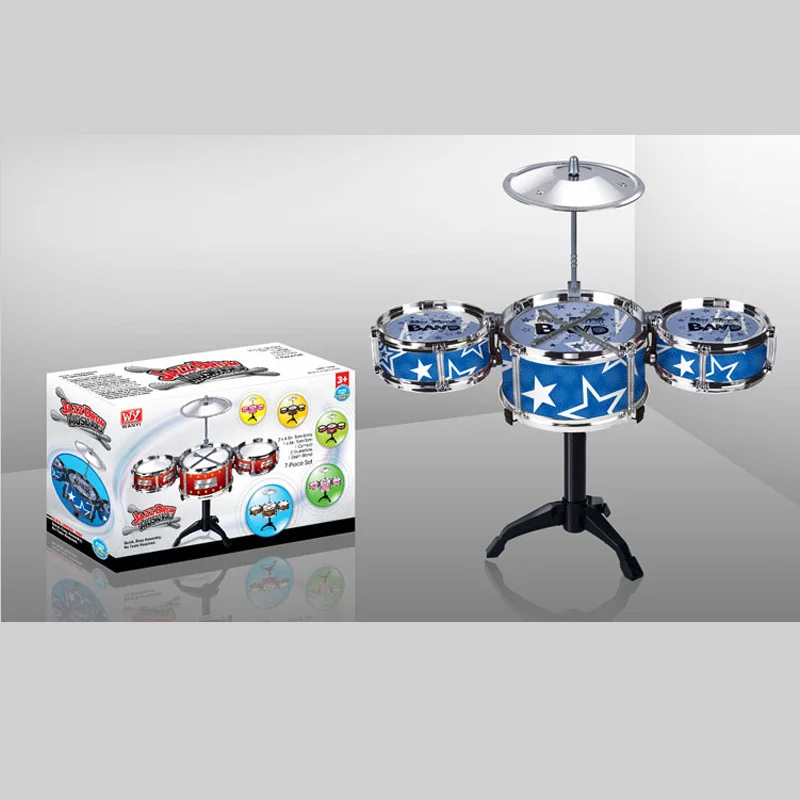 Gift Idea Children Toys Drum Set Boys Girls Play Music Develop Intelligence blue and red for choose + Free shipping