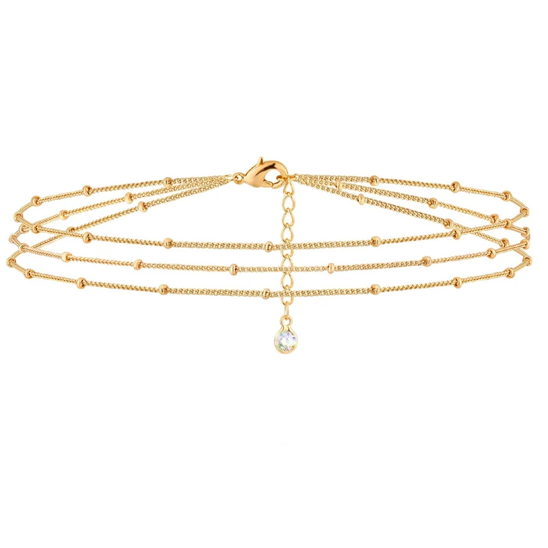 Dainty Gold Bracelet for Women 14K Gold Plated Evil Eye Turquoises Charm Bracelet Satellite Chain Jewelry Cute for Girls Women