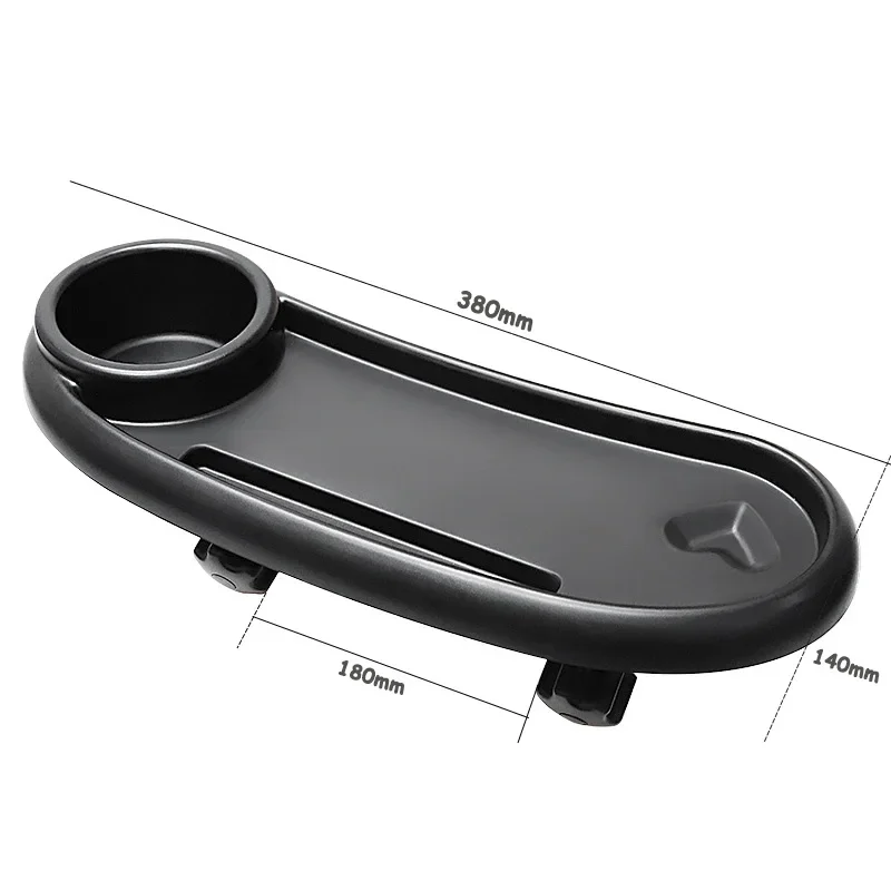 3 In 1 Baby Stroller Dinner Table Tray Multifunctional Stroller Plate Carriage Handrest Dish Supplies Toddler Milk Bottle Holder