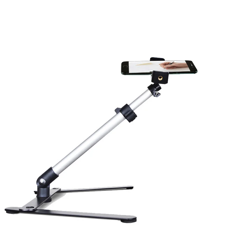 Photography Adjustable Table Stand Set Tripod Top Mini Monopod Phone Clip Fill-In Light Tripod With Mobile For Live Streaming
