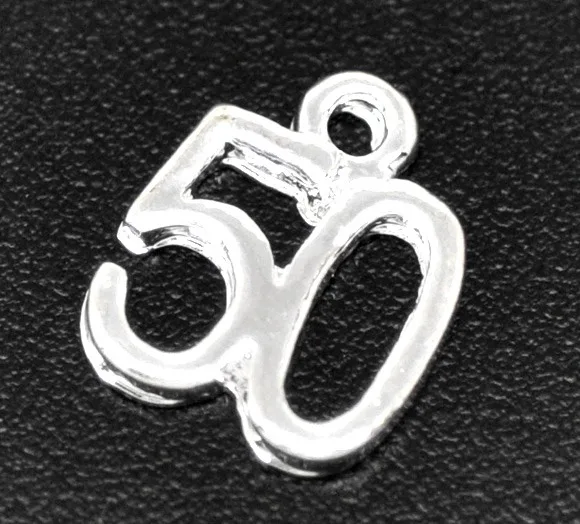 College Jewelry Charms Number Antique Silver Color Message " 16 18 21 40 50 60" Metal Pendants DIY Making Necklace Jewelry Gifts