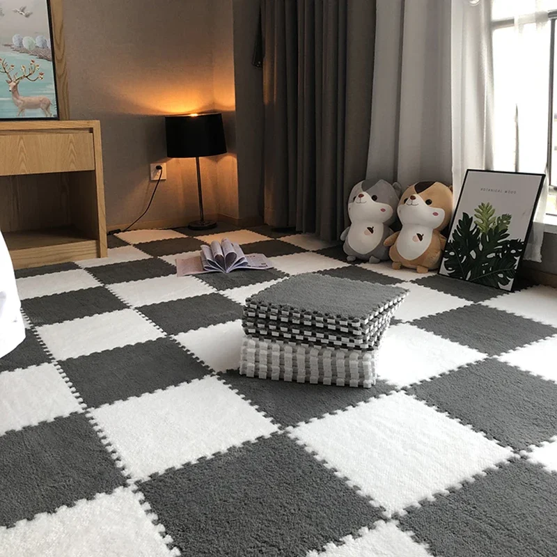 20pcs Activities Mat For Baby Soft Plush Kids Carpet Children's Play Rugs Toys EVA Foam Babies Puzzle Interlock Floor Mats 30*