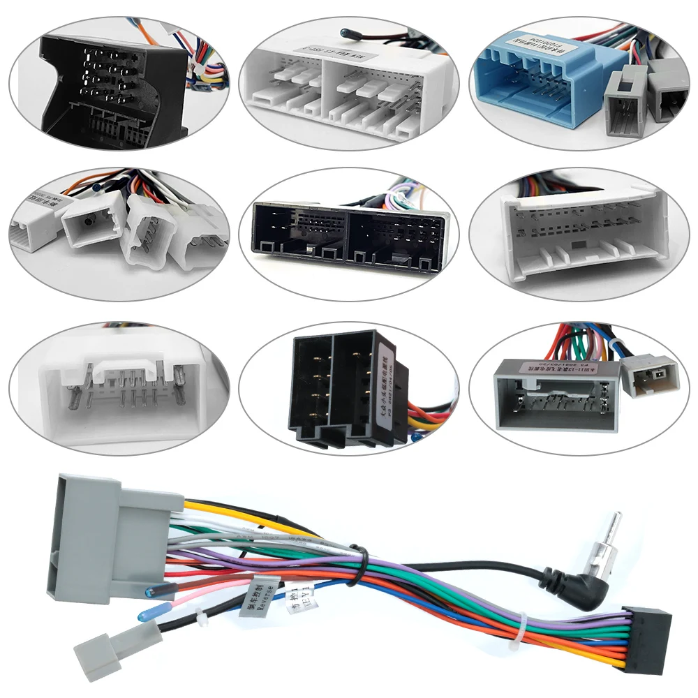 Universal 2 Din Car Android Radio Cable Power Connector