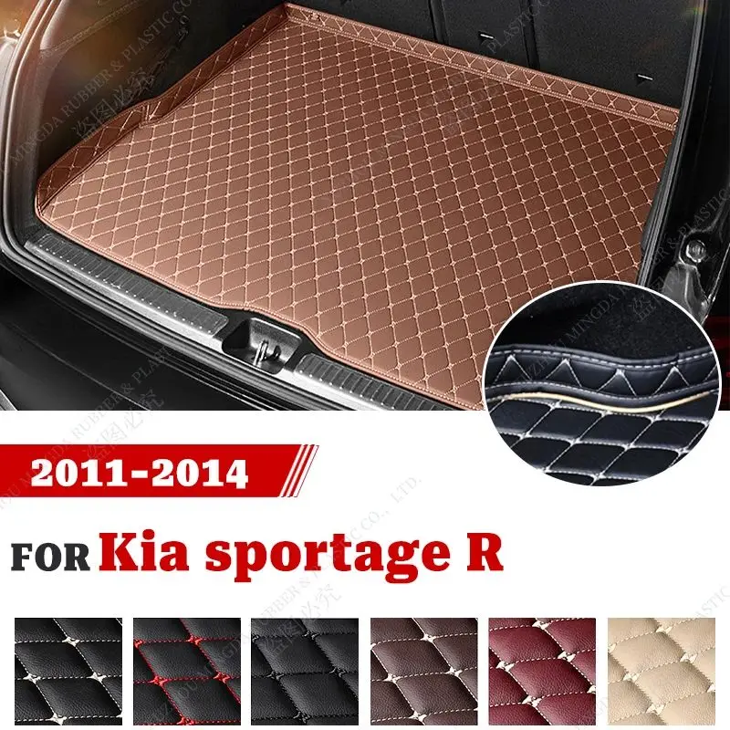 Car Trunk Mat For Kia Sportage R SUV 2011 2012 2013 2014 Custom Car Accessories Auto Interior Decoration