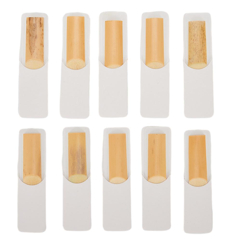 10 Pcs Saxophone Reeds Intensity 2.5 For Alto Soprano Tenor Sax Clarinet Reed Parts Xmas Gift Musical Instrument