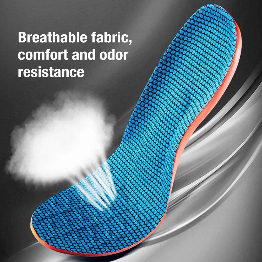 Sports Insole Orthotic Arch Support Breathable Shock Shoe new Gel Pad Running Athletic 2025 Foot Pressure Relieve Cushioning Fiess