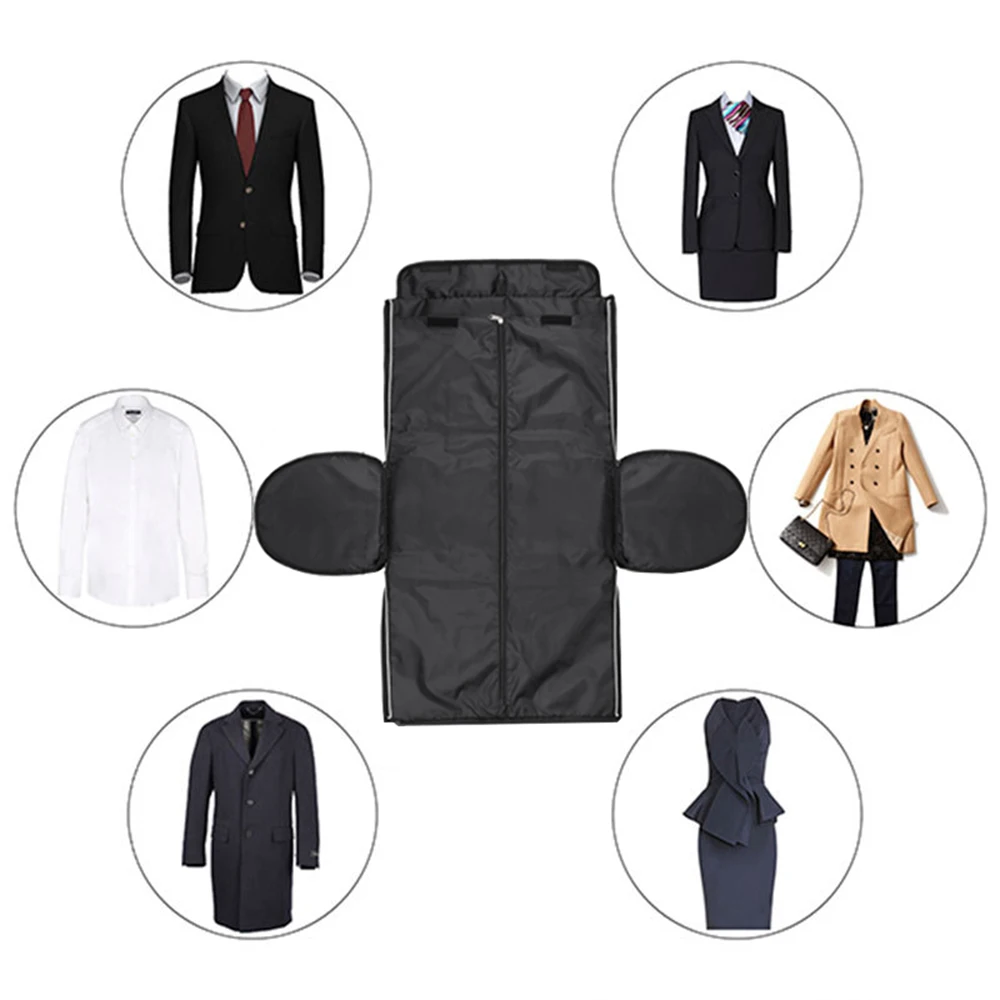 Bolsa de ropa Convertible 2 en 1 con correa para el hombro, bolsa de lona de lujo para ropa, bolso cruzado para hombre y mujer, traje colgante, bolsas