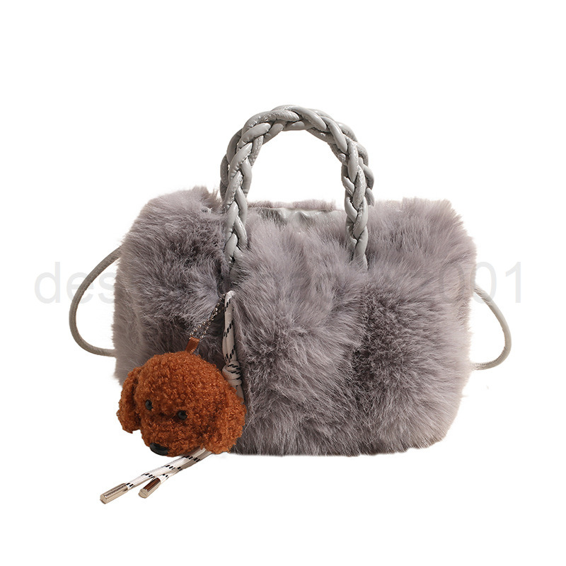 Bag Classic Designer Fashion 10a Top Woman Handbagevening Bags New Plush Doll Pendant Advanced Cute