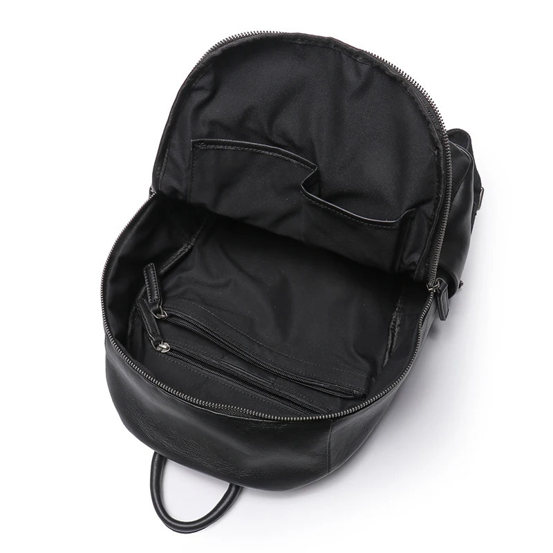LEATHFOCUS vintage leather mens backpack handmade classic backpack womens sports storage bag casual backpack 241031