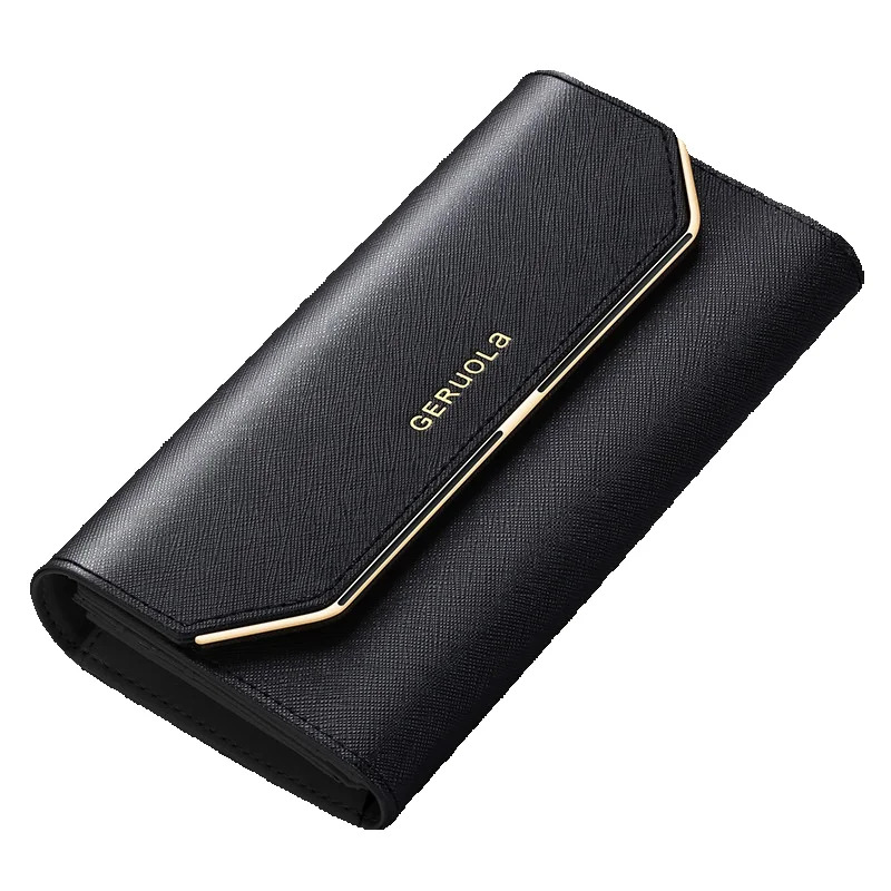 New designer wallet for women, long, large capacity, multi card handheld with leather wallet, mobile phone bag
