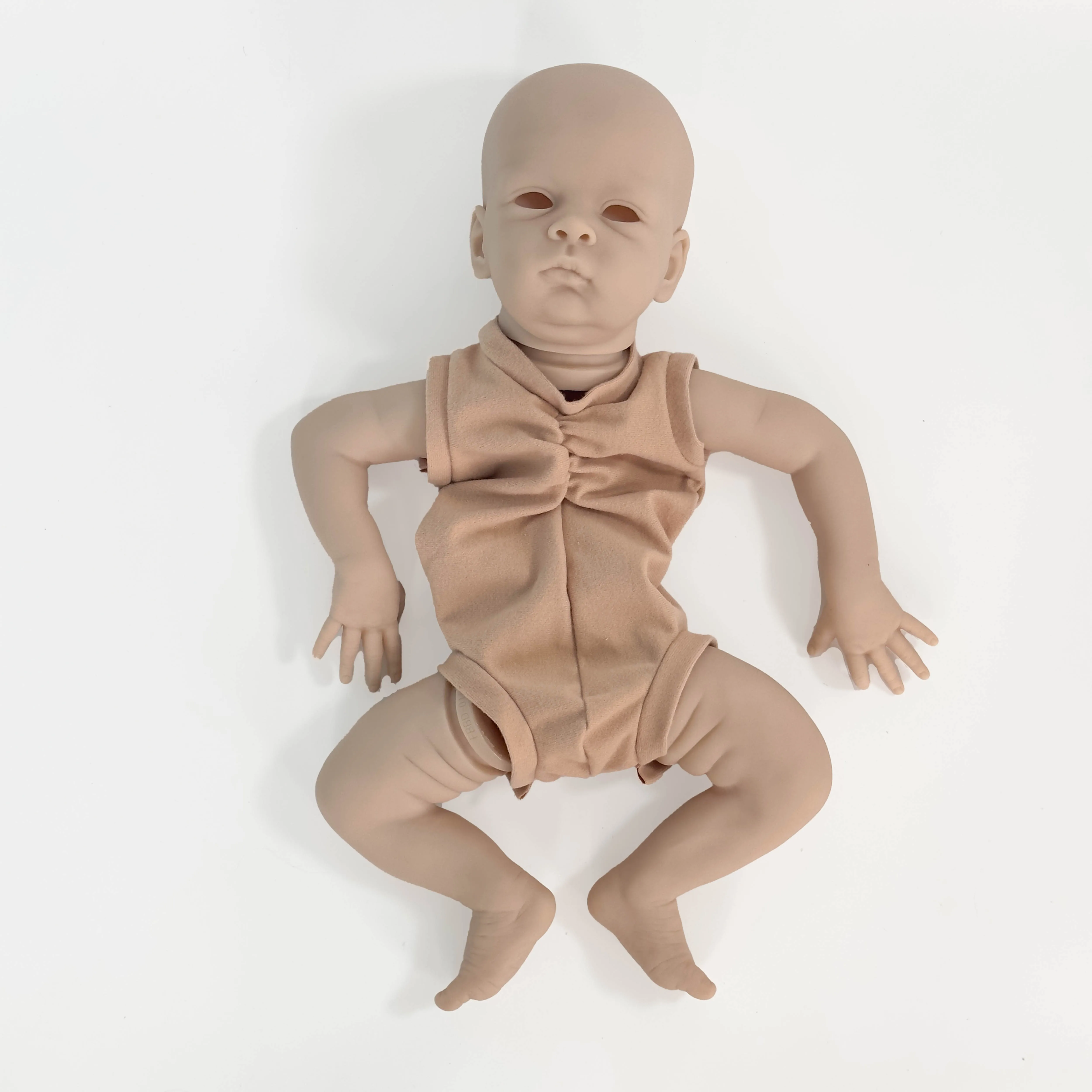 NPK 20inch Reborn Doll Kit Oskar Lifelike Real Soft Touch Real Baby Fresh Color Unfinished Doll Parts with Body