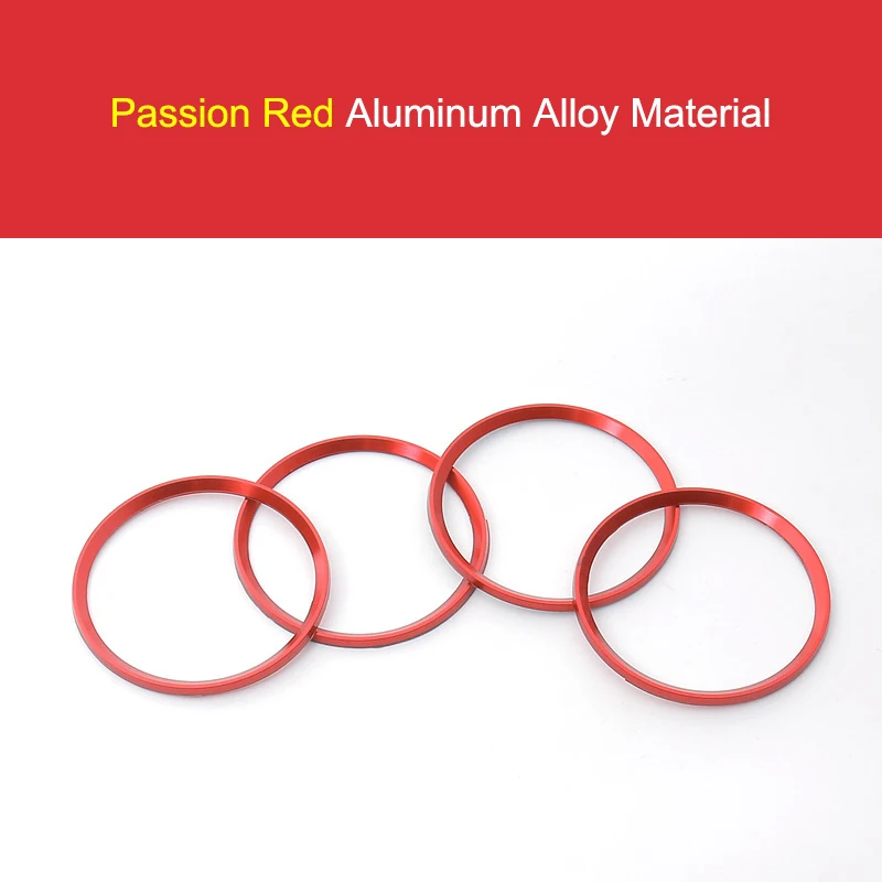 4pcs Car Modified Wheel Hub Decorative Circle Colorful Aluminum Alloy Ring Sticker For BMW M E90 E91 E92 E93 M3 E60 Car Styling