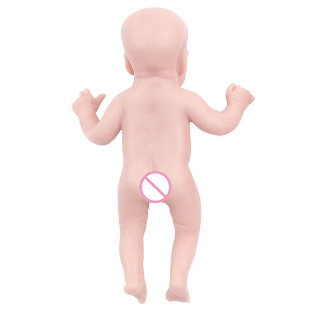 IVITA WG1575 6.29inch 117g 100% Silicone Reborn Baby Doll Closed Eyes Unpainted Unfinished Realistic Children Toys Xmas Dolls