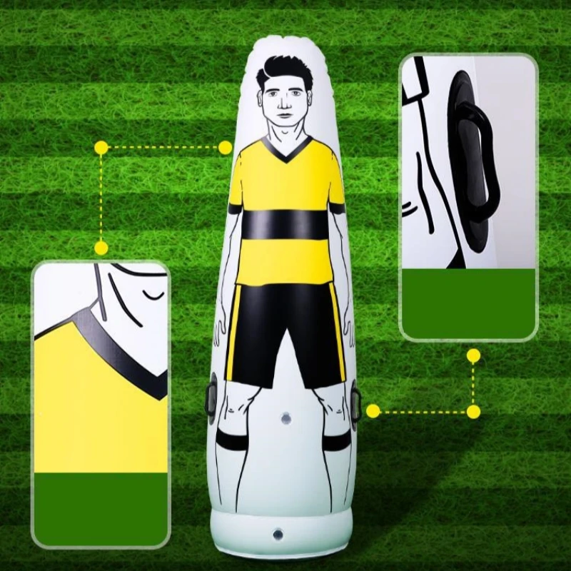 1.6/1.75m Adult Inflatable Football Training Goal Keeper Soccer Training Dummy Tool PVC Inflatable Wall Kick Defender