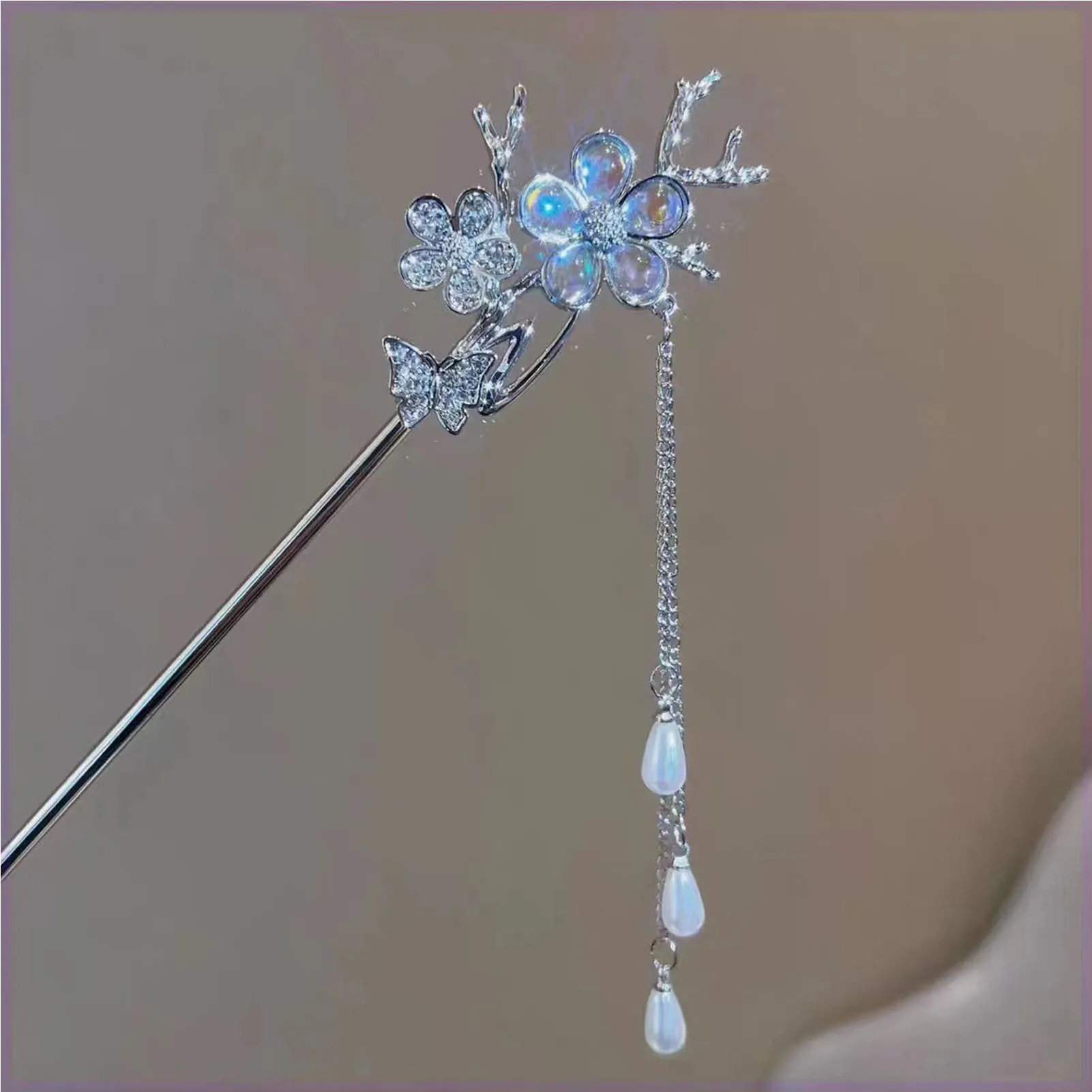 Vintage Chinese Style Hairpins Handmade Hair Stick Women Metal Hair Fork Hair Chopsticks Woman Girls Jewelry Accessories