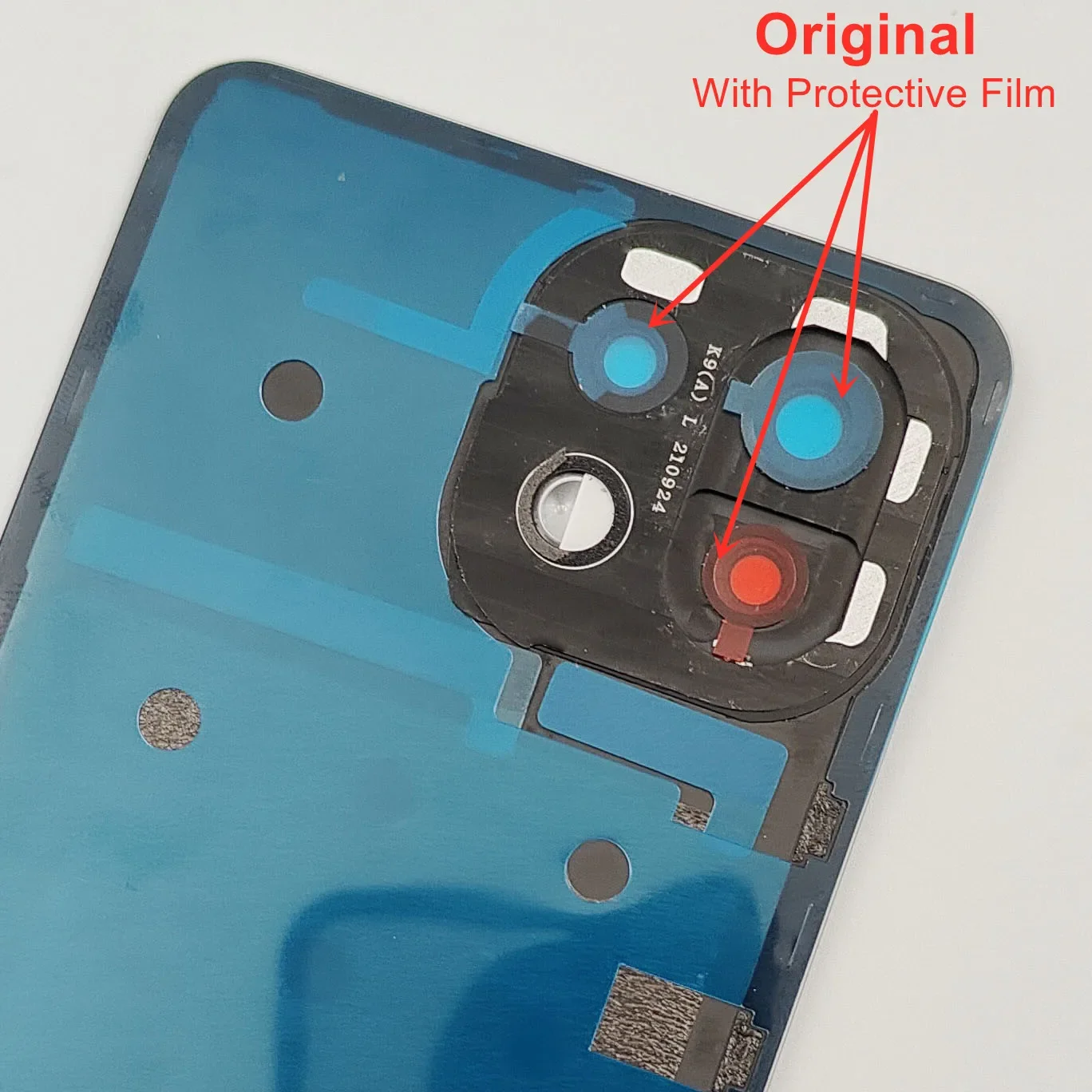 100% Original New For Xiaomi Mi 11 Lite 4G 5G NE Glass Battery Cover Back Rear Door Housing With Camera Lens Adhesive Glue CE