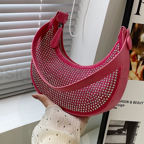 Bag Classic Designer Fashion 10a Top Woman Handbagevening Bags Niche Underarm Womens New Trendy Korean Edition Celebrity Bright Diamond Chain Single S
