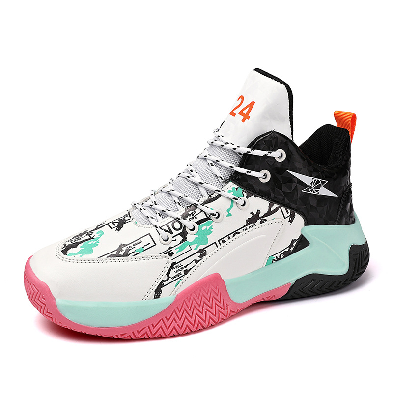Plus Size Basketball Shoes Men's Autumn and Winter Leather Waterproof and Wear-Resistant Practical Sneakers Free shipping