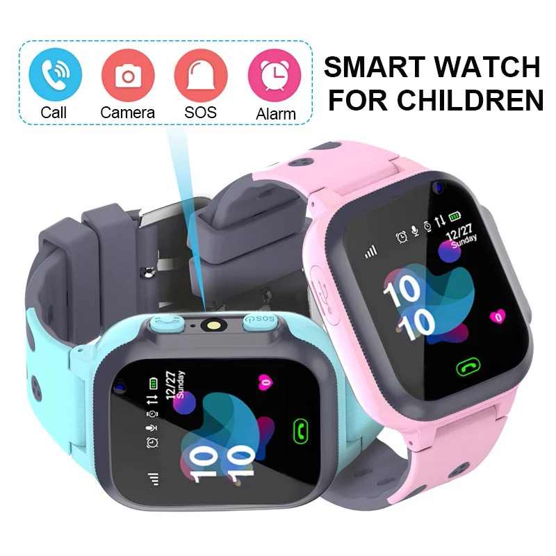 For Xiaomi Smart Watch For Kids Boys Girls LBS Call Phone Watches HD Camera SOS Voice Chatting Children Smartwatch Sim Card