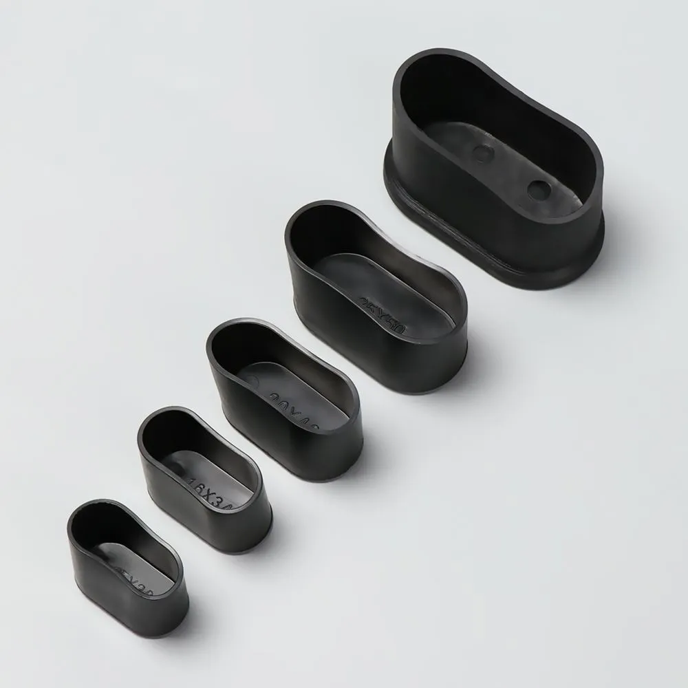 4Pcs Oval Chair Leg Caps Silicone Non-Slip Furniture Feet Covers Table Chair Leg End Caps Covers Floor Protectors
