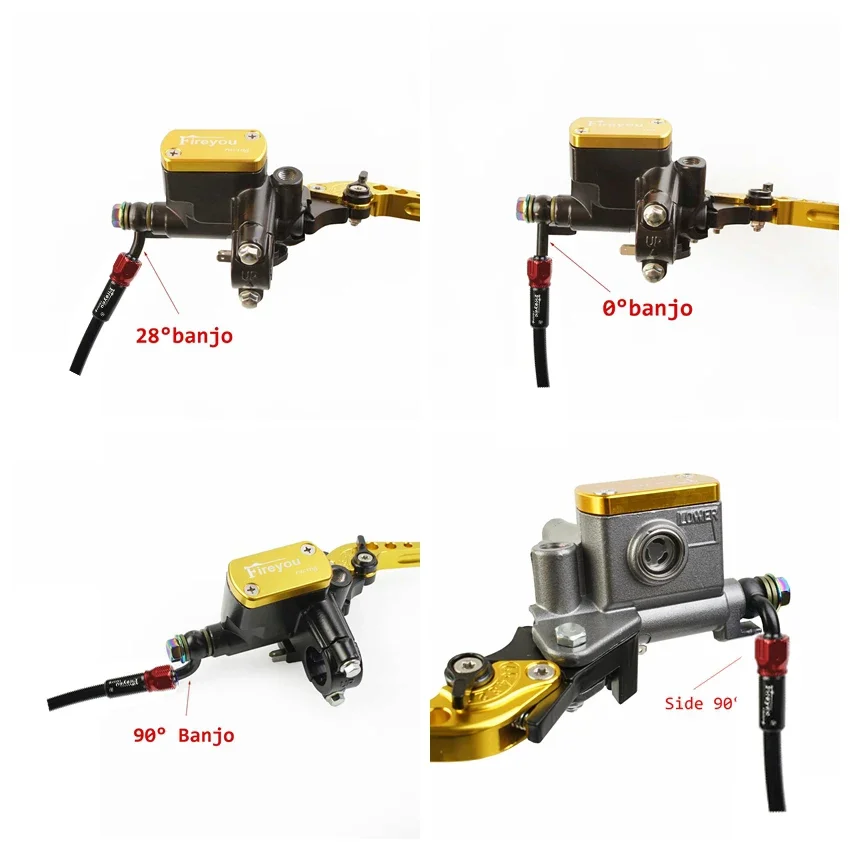 Motorcycle Brake Hose Dirt Bike Braided Steel Hydraulic Reinforce Brake Line Clutch Oil Tube Pipe Universal Scooter AN3 ATV Moto