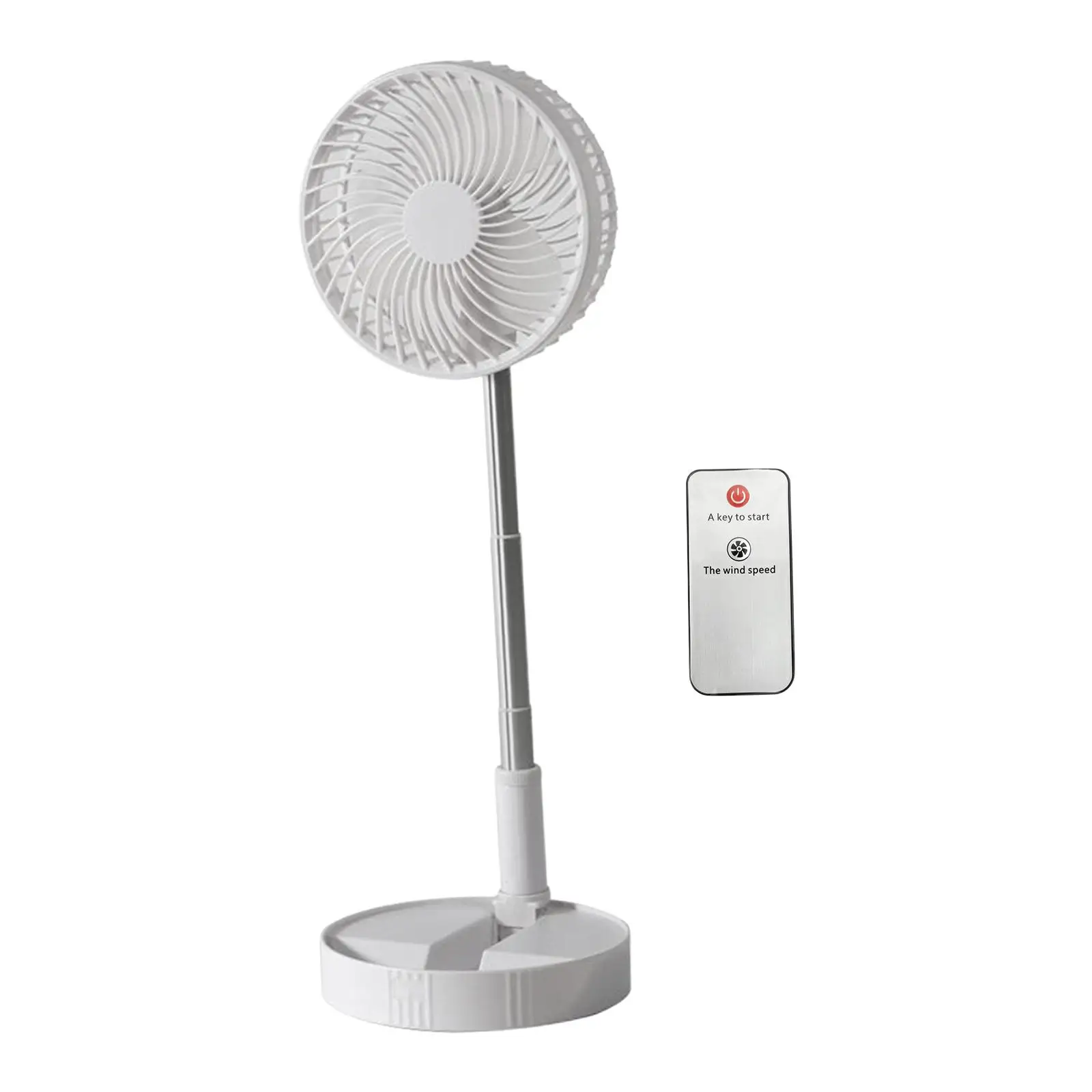 Air Cooling Fan with Remote Control USB Powered Foldable Desktop Fan 4 Speed Personal Floor Fan for Bedroom NightStand Kitchen