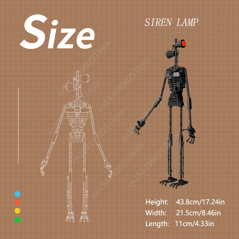 MOC Sirened Heading Movie Figure Building Blocks Traffic Light Head Puzzle Game Model Constructor Assembled Children's Toy Gifts