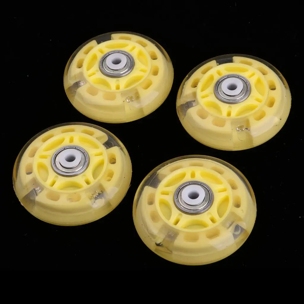 4Pcs Inline Roller Skate Wheels with Bearings, 2.76 x 0.94inch