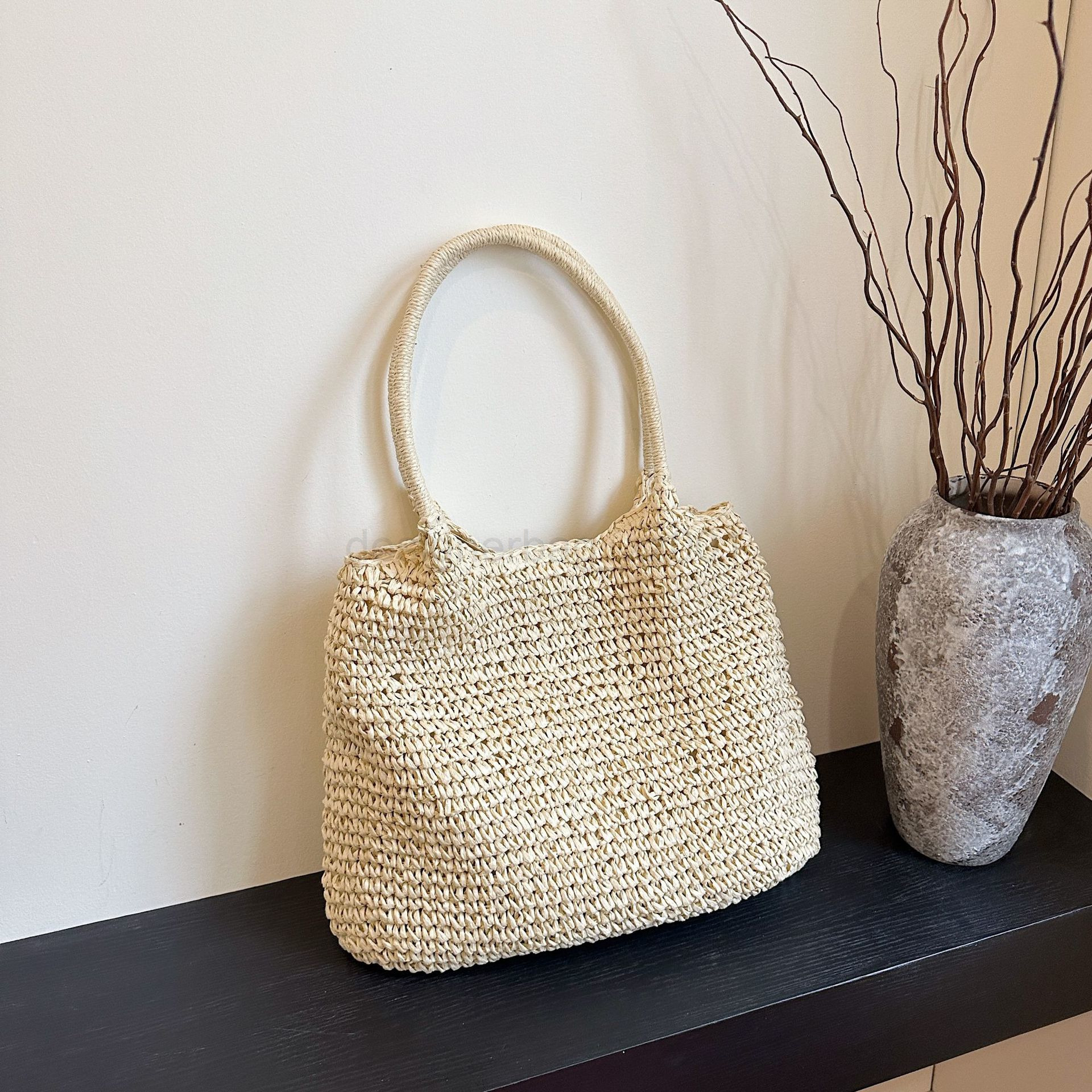 Bag Designer Fashion Classic 10a Top Woman Handbagevening Bags Summer New Design Straw Fabric Handbag Womens Trendy Versatile Simple Shoulder