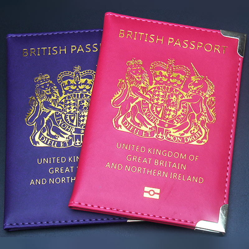 2023 Travel Accessories New United Kingdom British with Elastic Band Holder Cover Passport Wallet