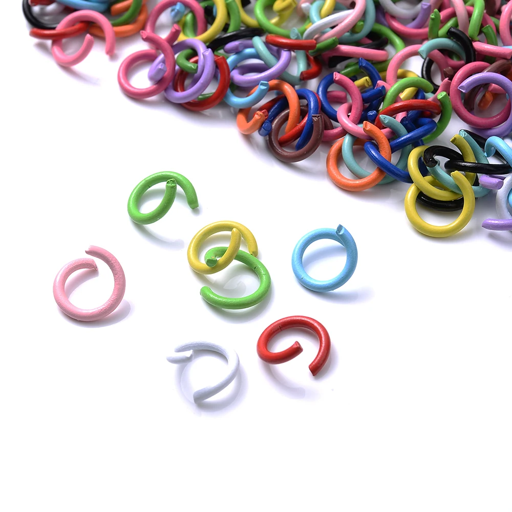 100pcs Multicolor Open Jump Rings Crimp End Clasp & Earpins For Jewelry Making Bracelet Necklace Diy Accessories