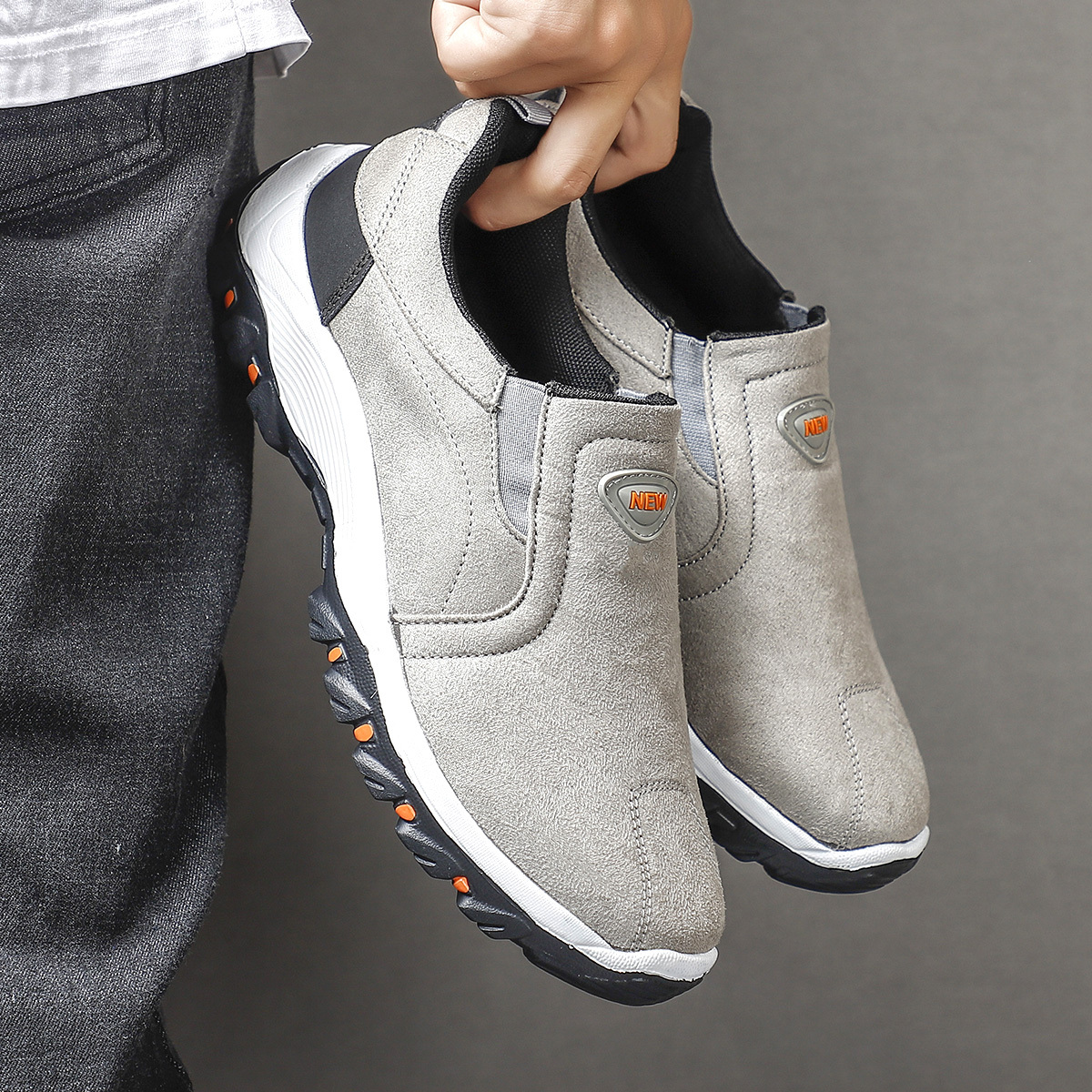 Comfortable Casual Shoes for Walking Sneakers Slip On Loafers Men Lightweight Moccasin Male Footwear ef281